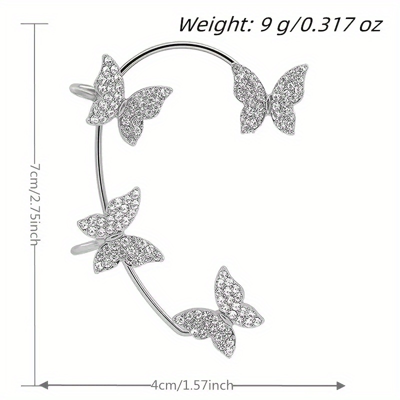 2pcs Butterfly Earrings for Women, Party and Wedding Accessories